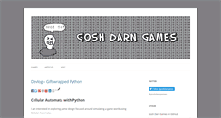 Desktop Screenshot of goshdarngames.com